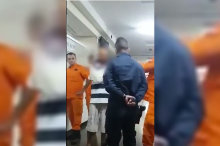 VÍDEO: PM dá tapa na cara de paciente imobilizado no Hospital de Base