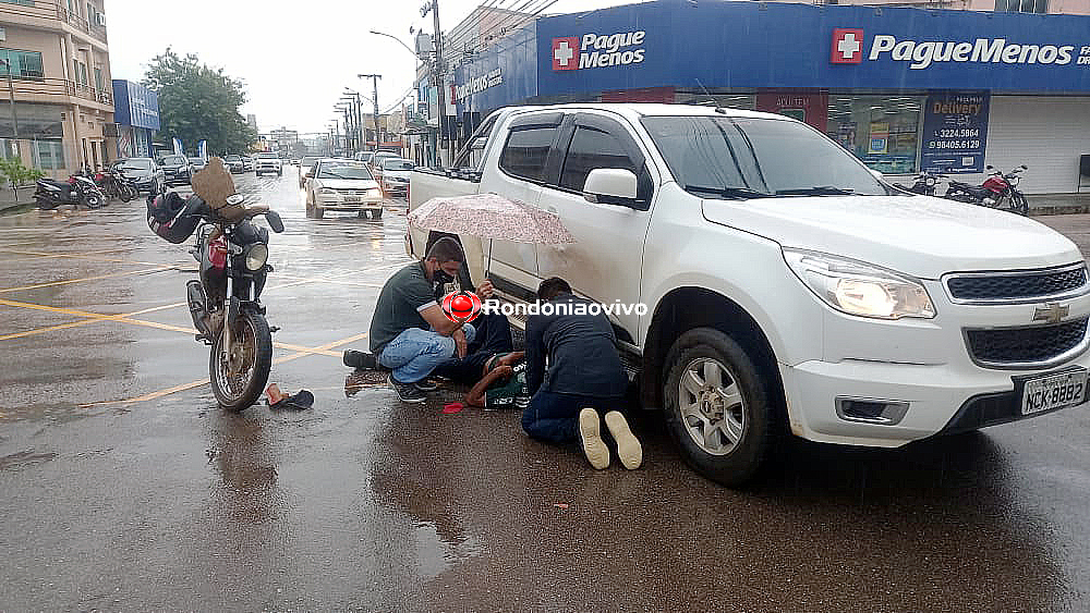 URGENTE - AO VIVO: Motociclista fica ferido após colisão com S10 na 7 de Setembro