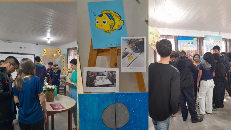 Exposição de artes marca Semana da Diversidade e Inclusão na Escola Eduardo Lima e Silva