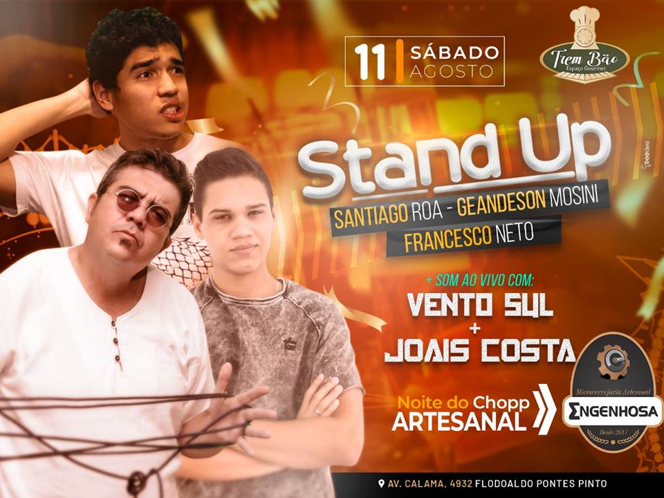 SHOW DE HUMOR: Hoje tem show de Stand Up no ‘Trem Bão’ com o Grupo Ossos do Orifício