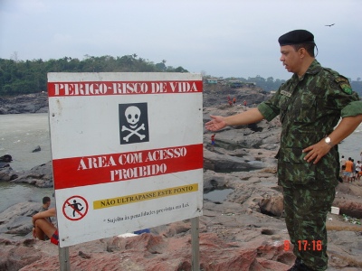 Polícia Ambiental fiscaliza pesca predatória na Cachoeira Teotônio