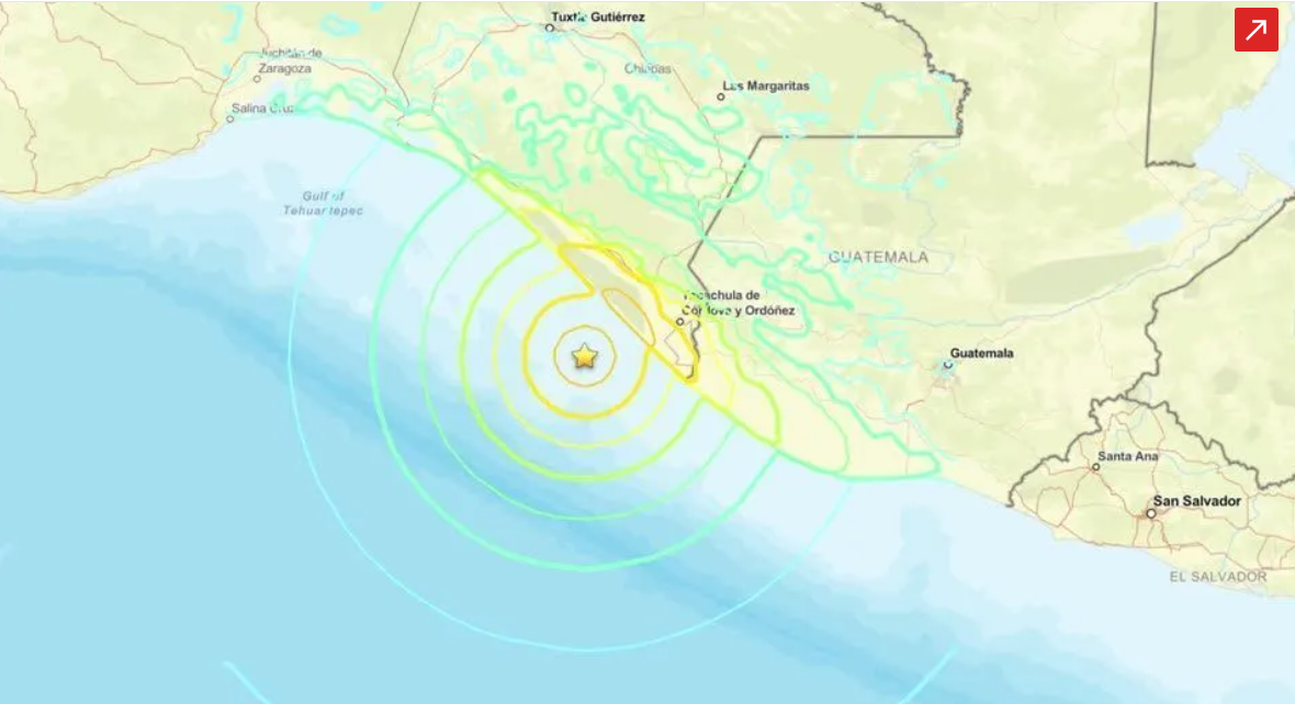 TREMOR: Terremoto de magnitude 7,3 atinge México e Guatemala