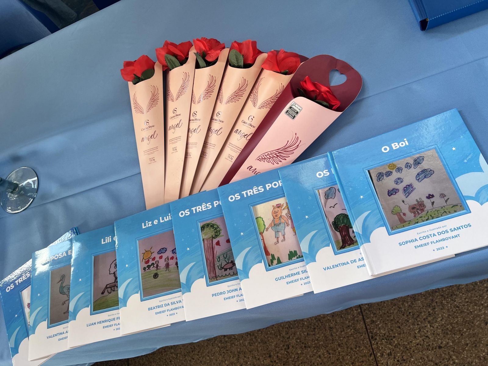 ESTANTE MÁGICA: Crianças da Escola Municipal Flamboyant escrevem livro e participam de tarde de autógrafos