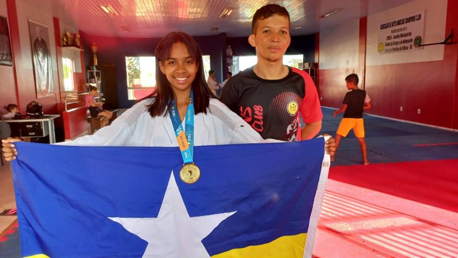 KARATÊ: Atleta vilhenense conquista medalha de ouro nos Jogos Escolares Brasileiros 