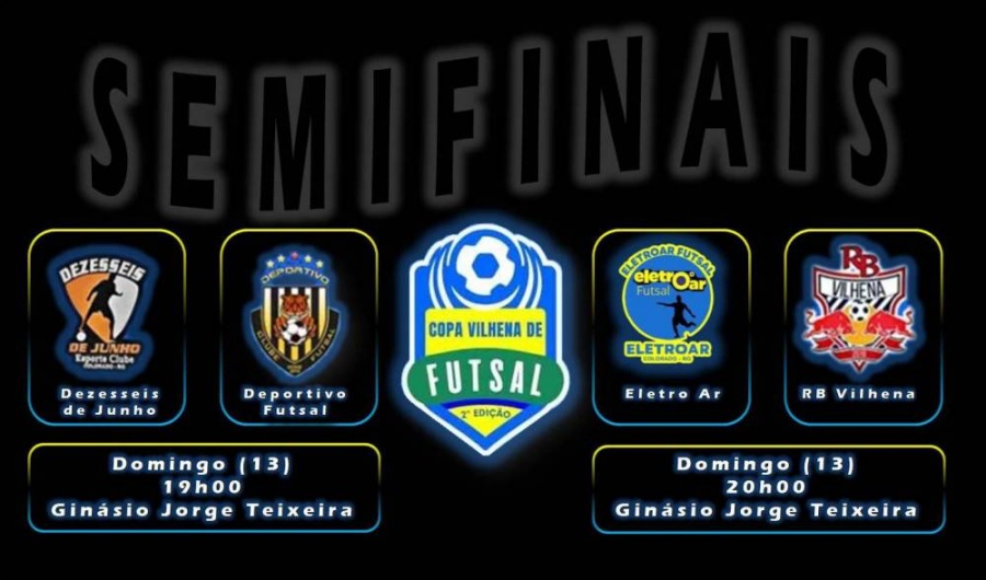 FUTSAL: Semifinais da Copa Vilhena acontecem neste domingo (13)