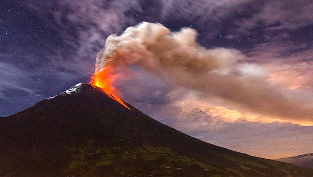 GIGANTE NEGRO - Vulcão na Cordilheira dos Andes pode entrar em colapso