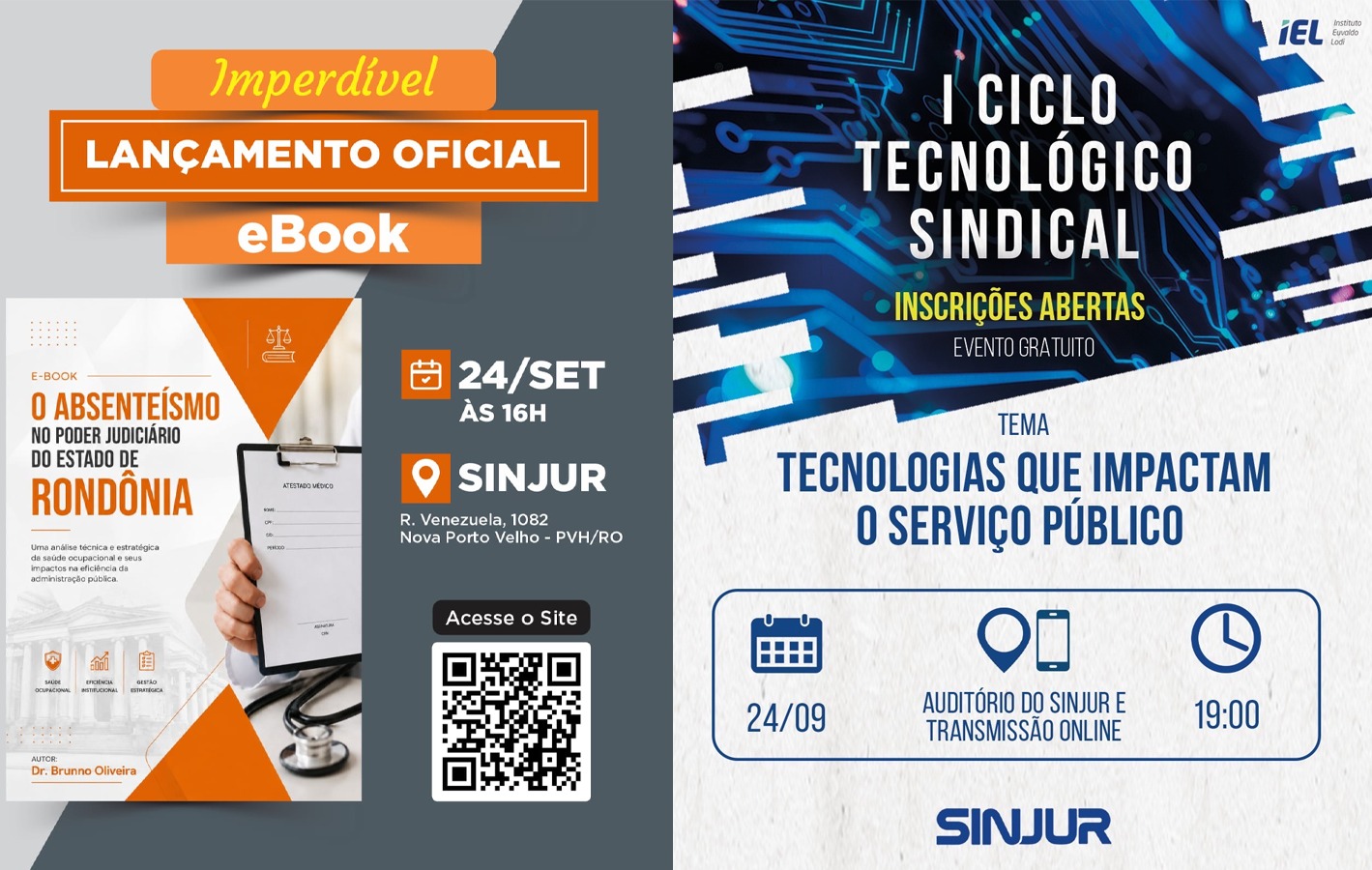CONHECIMENTO: SINJUR promove cultura e tecnologia, lançamento de e-book e I Ciclo Tecnológico