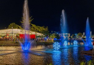 NATAL PORTO DE LUZ: Decoração no Parque da Cidade atrai visitantes e famílias