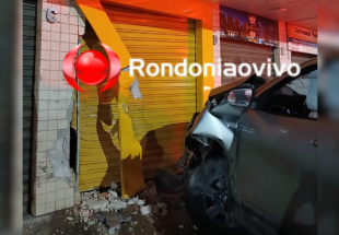 EMBRIAGADO: Servidor público bate Hilux em parede de loja, tenta fugir correndo, mas é preso