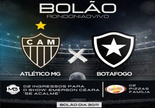 BOLÃO RONDONIAOVIVO:  Final da Libertadores com Atlético-MG x Botafogo