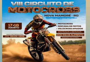 ADRENALINA: VIII Circuito de Motocross agita Nova Mamoré nos dias 17 e 18 de agosto