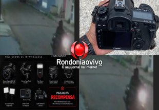 VÍDEO: Criminoso invade casa, furta equipamentos fotográficos de alto valor e foge