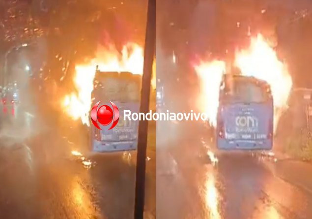 VÍDEO: Criminosos tocam fogo em outro ônibus na capital 