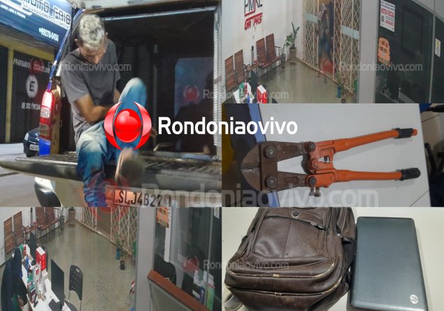 VÍDEO: Ladrões invadem loja de peças para motos e fazem arrastão 