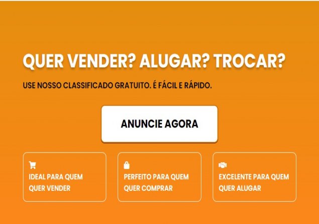 QUER VENDER?: Classificado custa apenas R$9,90 e tem resultado imediato