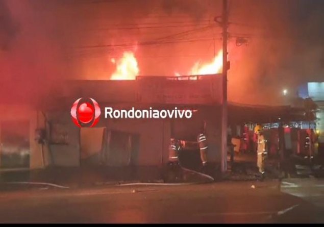 VÍDEO: Loja em avenida de Porto Velho é destruída por incêndio 