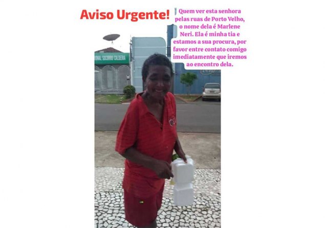 PROCURA-SE: Família quer encontrar idosa desaparecida na capital