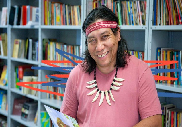 Palestra sobre a Literatura Indígena Brasileira com o doutor Daniel Munduruku