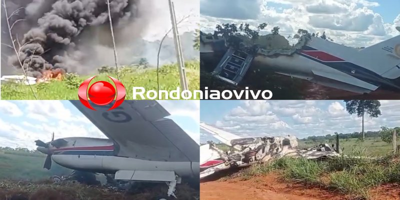 INCENDIOU: Avião que pegou fogo com políticos estava com 7 pessoas; Vereador foi socorrido 