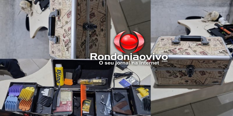 PROCURA-SE O DONO: Equipe da PM apreende materiais de salão de beleza e várias ferramentas