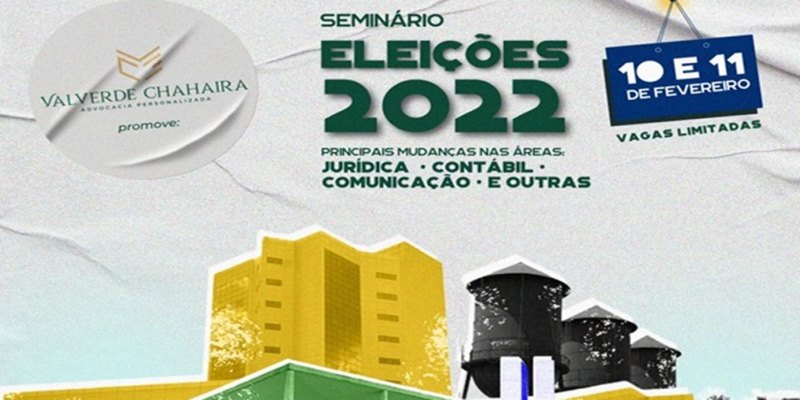 INÉDITO: Escritório referência em direito eleitoral promoverá 'Seminário Eleições 2022'