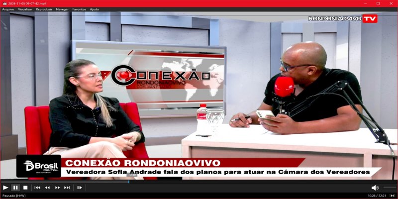 CONEXÃO RONDONIAOVIVO: Verª. eleita Sofia Andrade fala dos planos para atuar na Câmara dos Vereadores