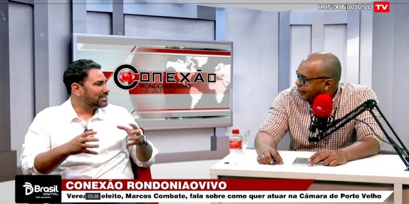 CONEXÃO RONDONIAOVIVO: Ver. eleito, Marcos Combate, fala sobre como atuará na Câmara de Porto Velho