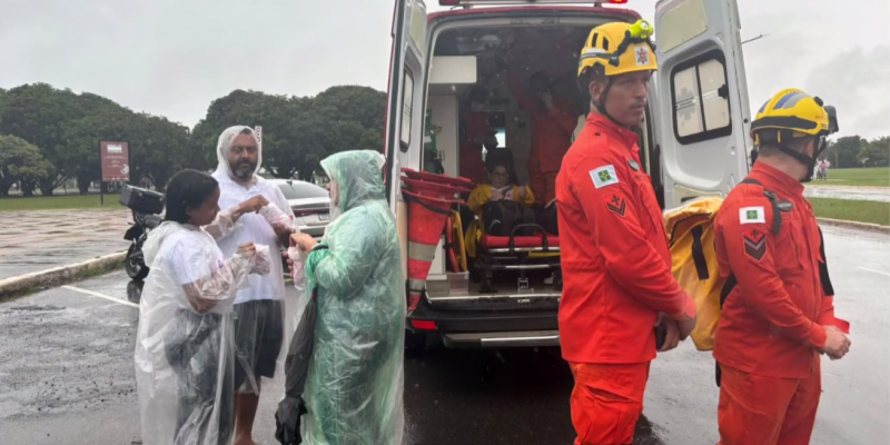 TEMPORAL: Raio atinge manifestantes pró-Bolsonaro em Brasília