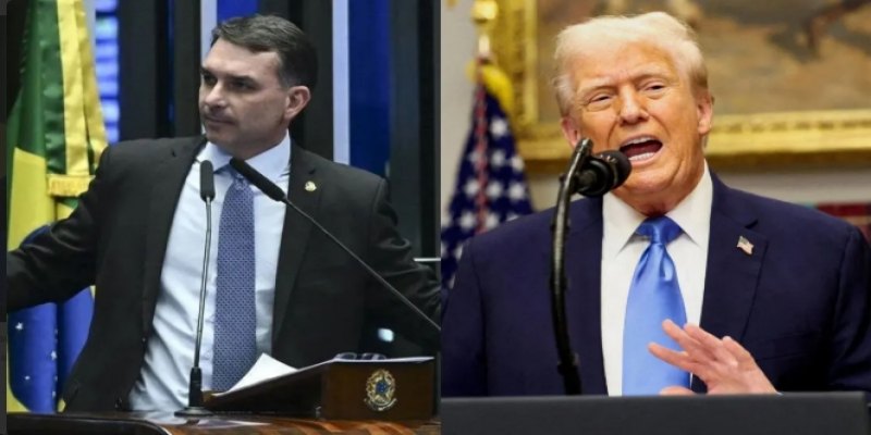 SEM CONTATO: Trump divulga agenda oficial sem encontro com Flávio Bolsonaro
