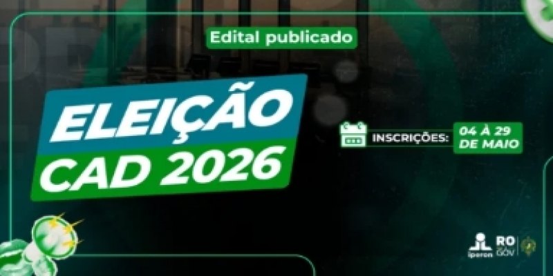 DE OLHO NO PRAZO: Inscrições para eleição no conselho do Iperon encerra na sexta-feira (29)