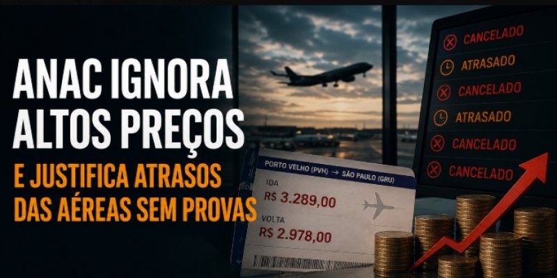 CAOS AÉREO: ANAC é questionada por altos preços de passagens e atrasos em Rondônia