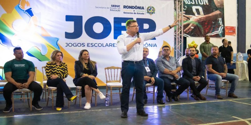 JOGOS ESCOLARES: Governador Marcos Rocha enaltece talento de atletas rondonienses na abertura do Joer