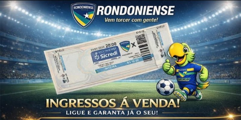 INGRESSOS: Jogo entre Rondoniense SC e SC Genus está com ingressos à venda 
