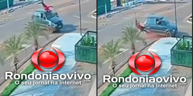 VÍDEO: Grave acidente entre carro e moto deixa motociclista ferido 
