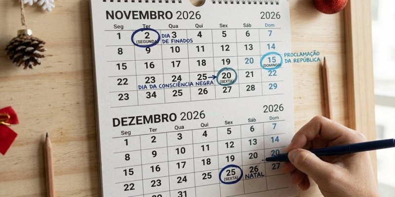 PREPARE AS MALAS: Próximos feriados de 2026 garantem três finais de semana longos