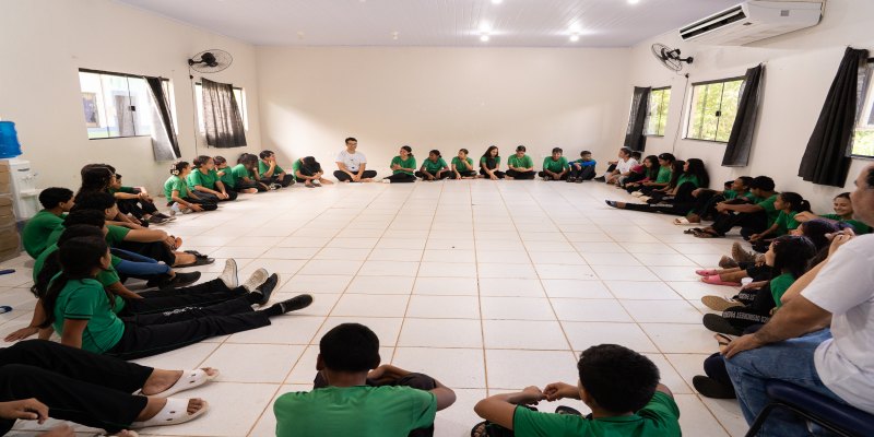 CAPACITAÇÃO: Teatros da Floresta realiza oficina teatral no distrito de Nazaré, Porto Velho